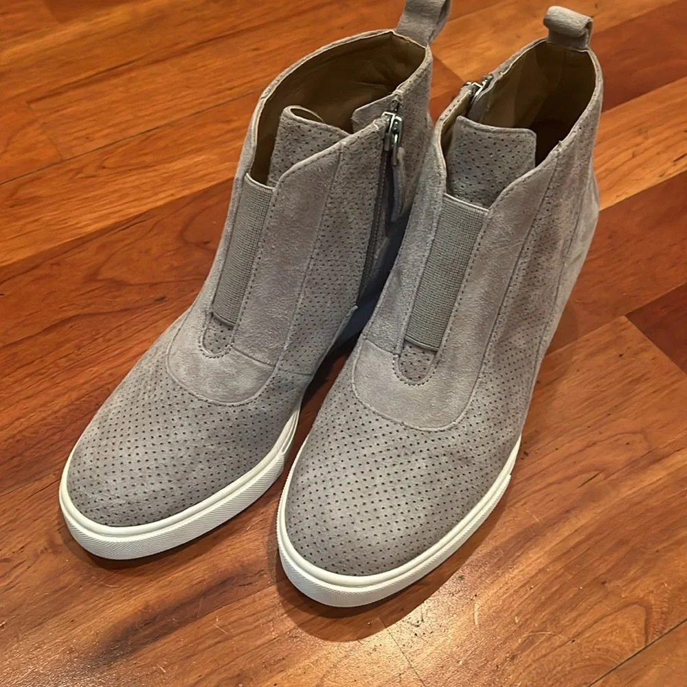 New Linea Paolo - Anna - Low Heel Designer Platform Wedge Sneaker Bootie - Picture 7 of 9